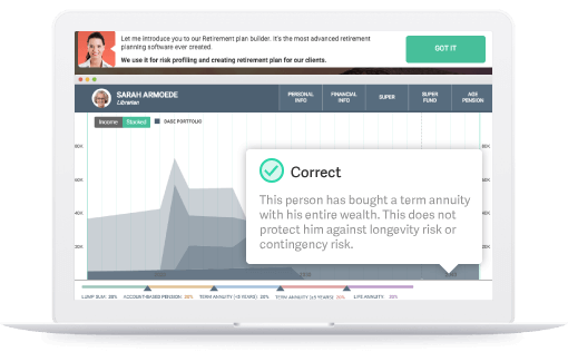 The authoring tool in action